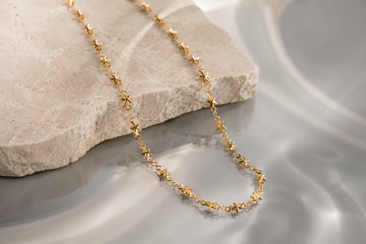 Celine - 18K Gold PVD Star Connector Chain