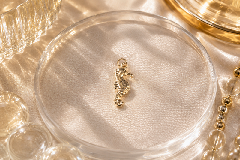 Load image into Gallery viewer, Sheldon - Seahorse Charm 18K Gold PVD
