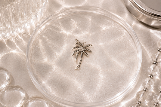 Palm Tree Charm - 18K Gold PVD (Silver)