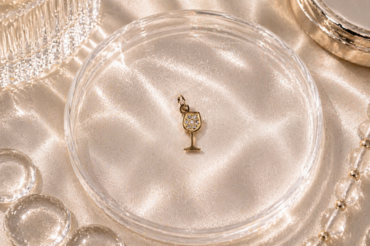 Merlot - 18K Gold PVD Wine Glass Charm