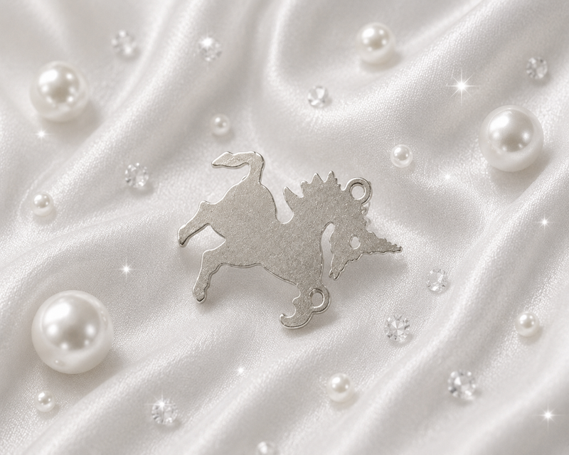 Cargue la imagen en el visor de la galería, Charm de unicornio - Plata de ley 
