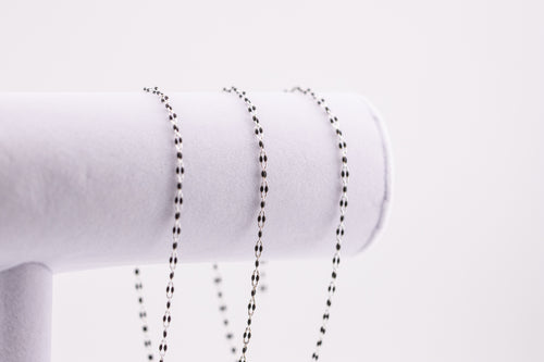 Cole - Sterling Silver Enamel (Black)