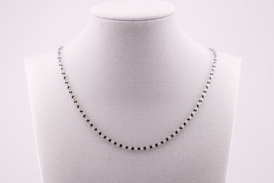 Cole - Sterling Silver Enamel (Black)