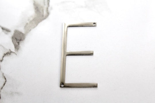 Load image into Gallery viewer, Large Letter Charm - Silver Plated
