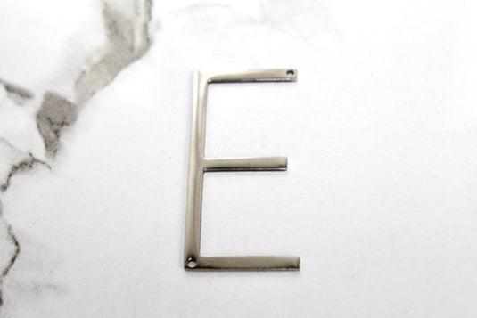 Large Letter Charm - Silver Plated