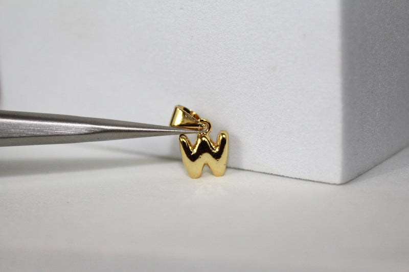 Load image into Gallery viewer, Bubble Letter Charms - Gold Plated
