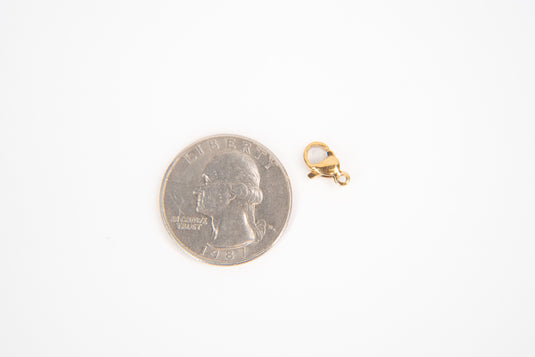 10mm Lobster Clasp - 18K Gold PVD Stainless Steel