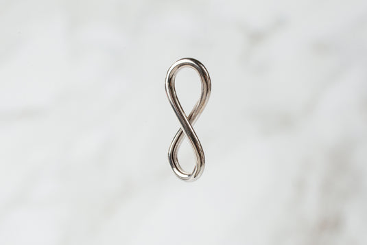 Figure 8 Connector Link - 14K Solid Gold (White)
