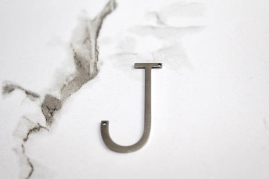 Load image into Gallery viewer, Large Letter Charm - Silver Plated
