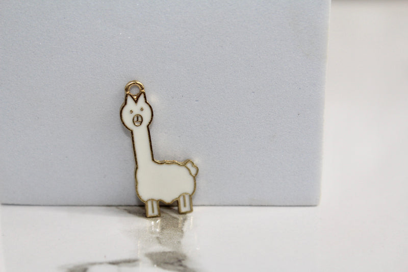 Load image into Gallery viewer, Alpaca Charm - Gold Plated
