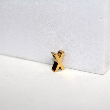 Load image into Gallery viewer, Simple Letter Charm - 14K Gold Filled (Yellow)
