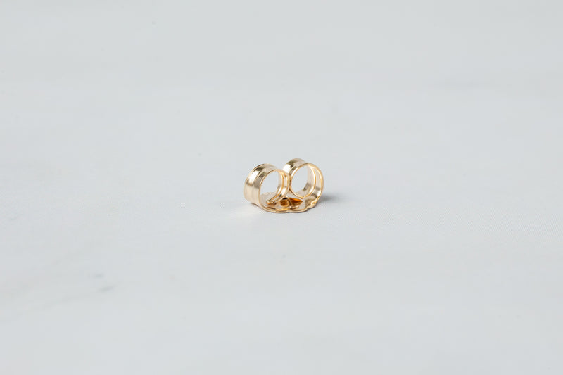 Load image into Gallery viewer, Friction Push Back Earring - 14K Solid Gold (Yellow)
