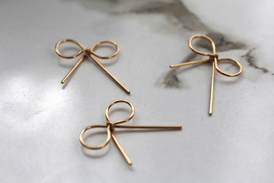 Smooth Wire Bow Connector - 14K Gold Filled