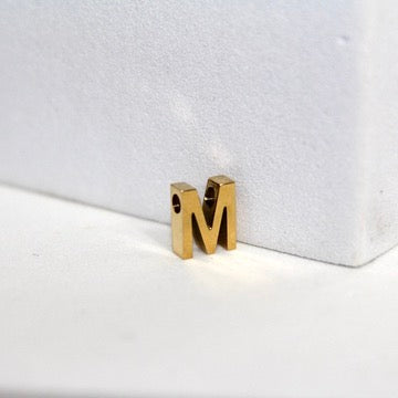 Load image into Gallery viewer, Simple Letter Charm - 14K Gold Filled (Yellow)

