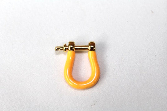 Orange Small Locking Clasp - Gold Plated