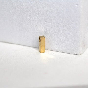 Simple Letter Charm - 14K Gold Filled (Yellow)