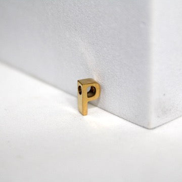 Load image into Gallery viewer, Simple Letter Charm - 14K Gold Filled (Yellow)
