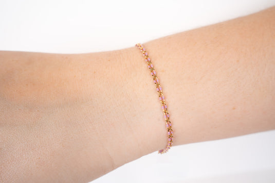 Fuji - 14K Gold Filled Enamel (Purple)