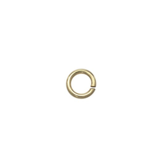 Cargue la imagen en el visor de la galería, Juego de 25 anillos de salto abiertos de 22 g y 3,5 mm, rellenos de oro de 14 quilates (amarillo)
