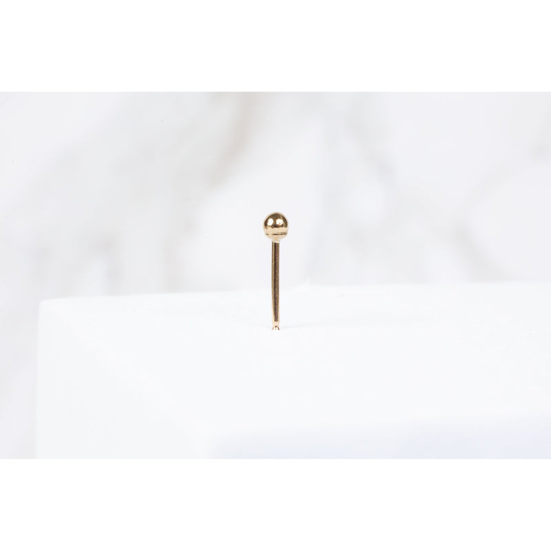 Load image into Gallery viewer, earring  Ball Stud  14k Gold
