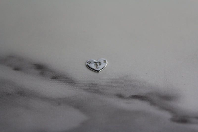 Load image into Gallery viewer, Heart Letter Connector - Sterling Silver
