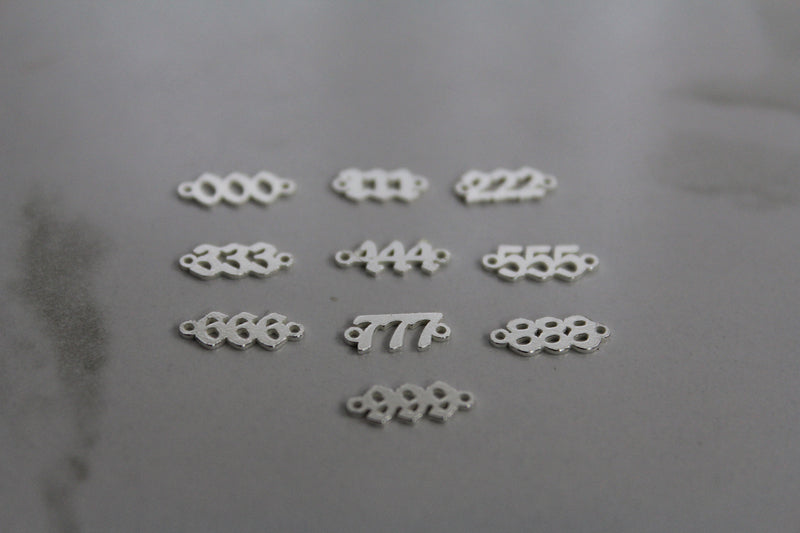 Load image into Gallery viewer, Angel Numbers Connector - Sterling Silver
