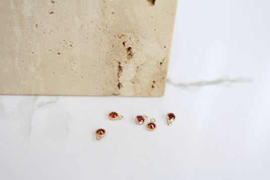 3mm CZ Scarlet Charm - 14K Gold Filled (Yellow)