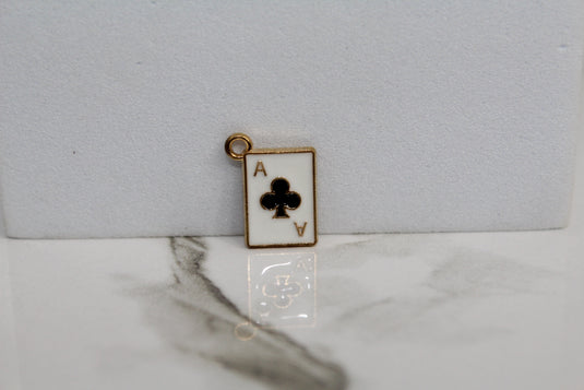 Ace of Clubs Charm - Gold Plated