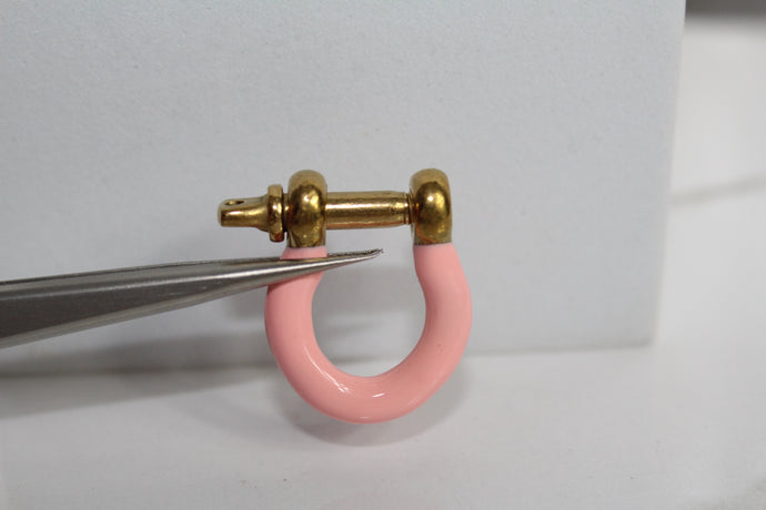 Pink Large Locking Clasp - Gold Plated