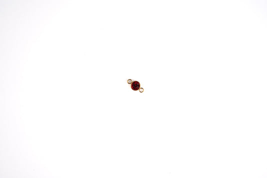 3mm 18K Gold PVD Stainless Steel Birthstone Connector