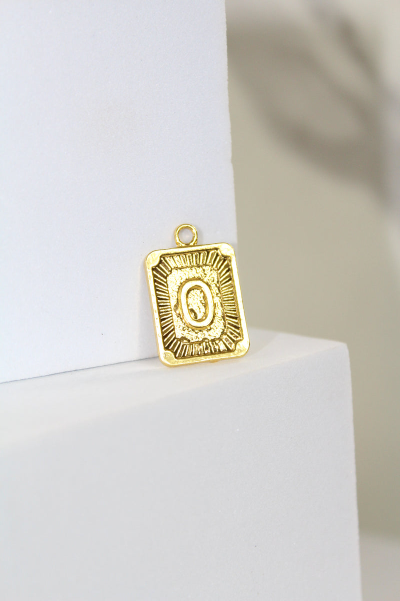 Load image into Gallery viewer, Framed Letter Charm - Gold Plated
