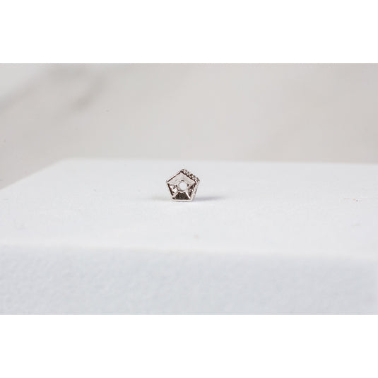 Sterling Silver  Silver  Plated  cubic zirconia  charm