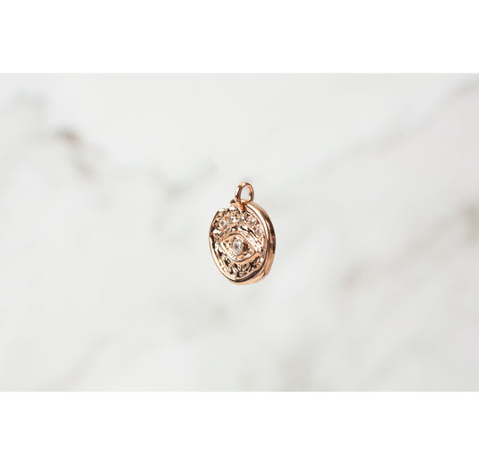 Eye Pendant With CZ - Gold Filled (Rose)
