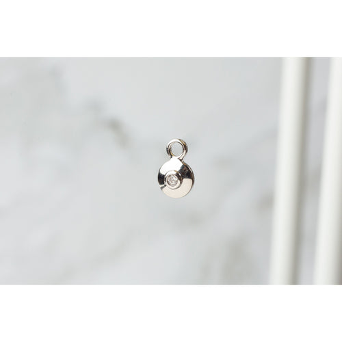 Sterling Silver  Silver  Plated  pendant  cubic zirconia  charm