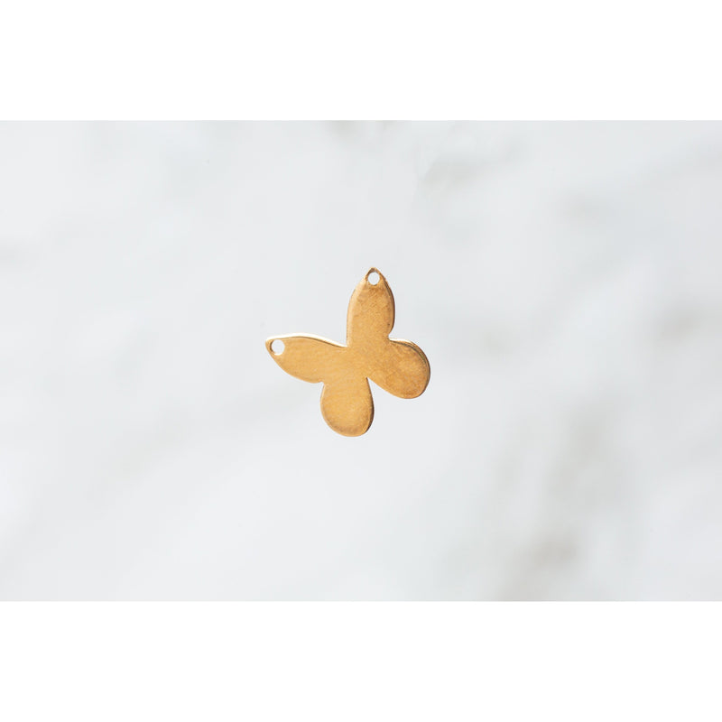 Load image into Gallery viewer, Yellow Gold  yellow  Gold  charm  Butterfly  14k Gold  14k
