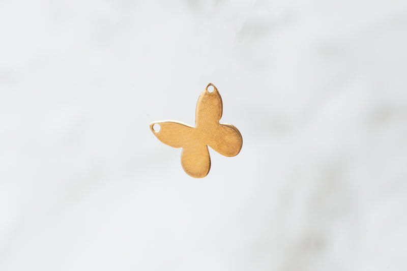 Load image into Gallery viewer, Flat Butterfly Connector - 14K Solid Gold (Yellow)

