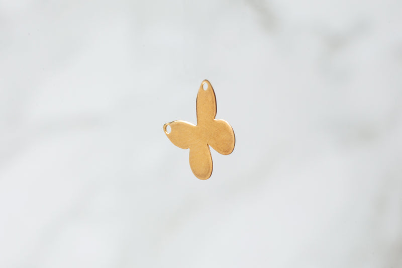 Load image into Gallery viewer, Flat Butterfly Connector - 14K Solid Gold (Yellow)
