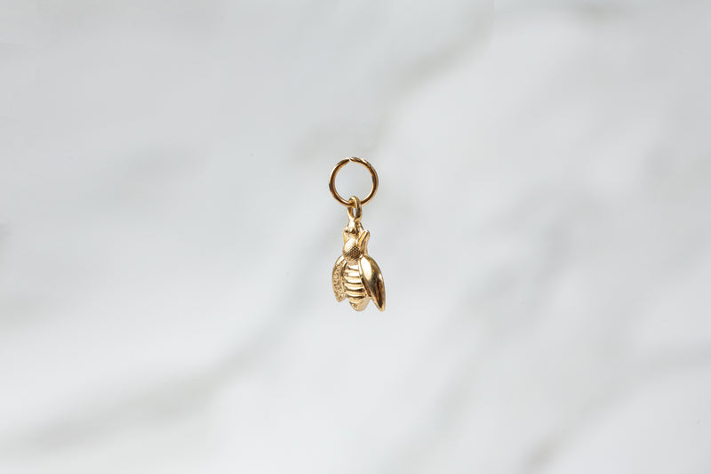 Load image into Gallery viewer, Bee Charm - 14K Solid Gold (Yellow)
