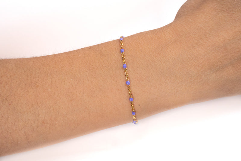 Cargue la imagen en el visor de la galería, Natalie - 18K Gold PVD Stainless Steel (Lavender)
