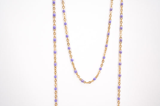 Natalie - 18K Gold PVD Stainless Steel (Lavender)