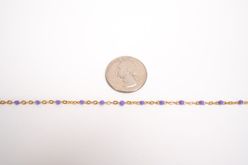 Cargue la imagen en el visor de la galería, Natalie - 18K Gold PVD Stainless Steel (Lavender)
