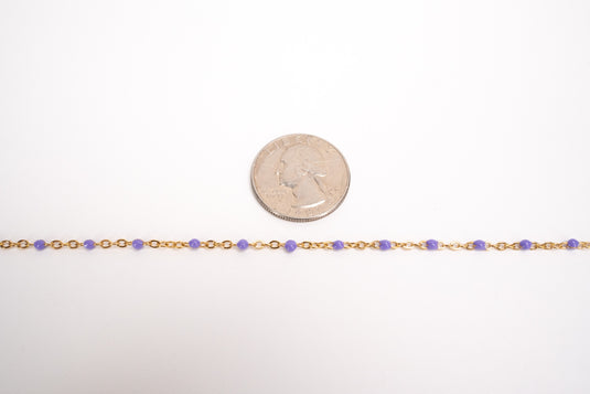 Natalie - 18K Gold PVD Stainless Steel (Lavender)