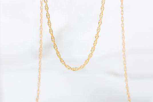 Yellow Gold  Rope Chain  Gold Filled  Gold Chain