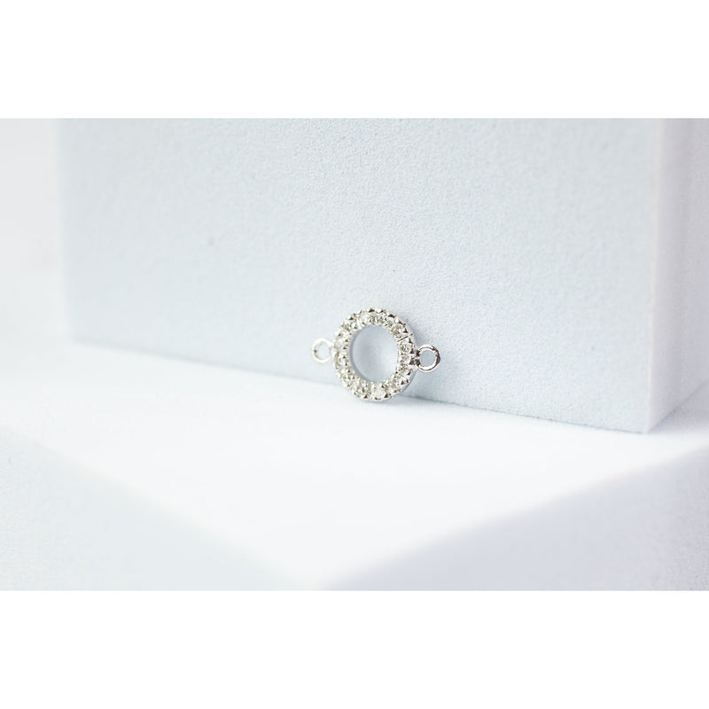 Load image into Gallery viewer, White Gold  White  Diamond  charm  14k Gold  14k
