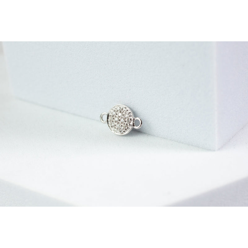 Load image into Gallery viewer, White Gold  White  Diamond  charm  14k Gold  14k
