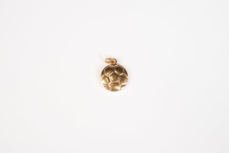 Load image into Gallery viewer, D'or - Soccer Ball Charm 18K Gold PVD
