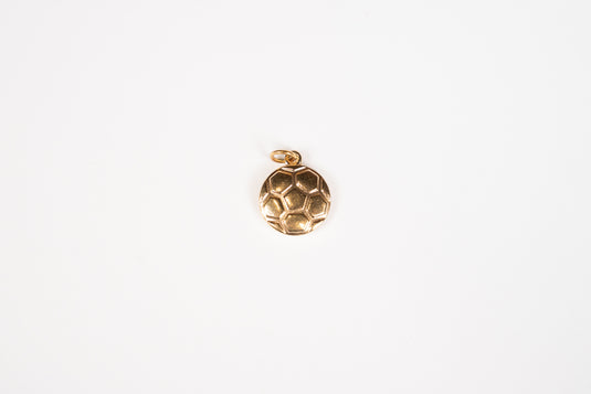 D'or - Soccer Ball Charm 18K Gold PVD