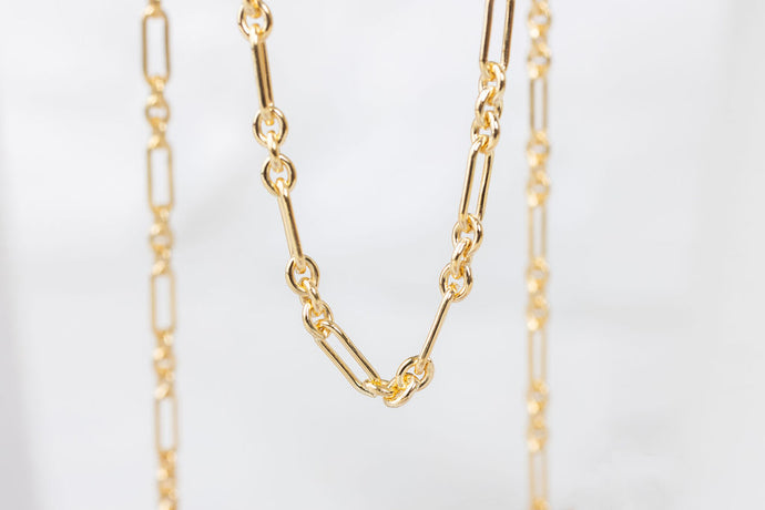 Yellow Gold  long and short  Gold Filled  Gold Chain  Gold