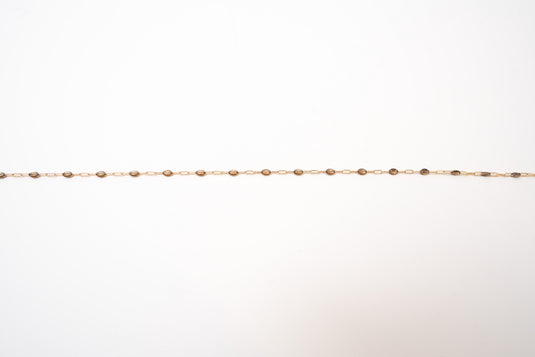 Pumpkin spice- 14K Gold Filled Enamel (Brown)