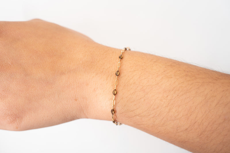Cargue la imagen en el visor de la galería, Pumpkin spice- 14K Gold Filled Enamel (Brown)
